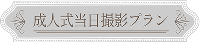 成人式当日撮影プランバナー